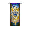 Stained Glass Lord Will Be My Light Garden Banner Flag