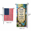 Isaiah 40:29 Stained Glass Religious Garden Banner Flag