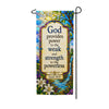 Isaiah 40:29 Stained Glass Religious Garden Banner Flag 