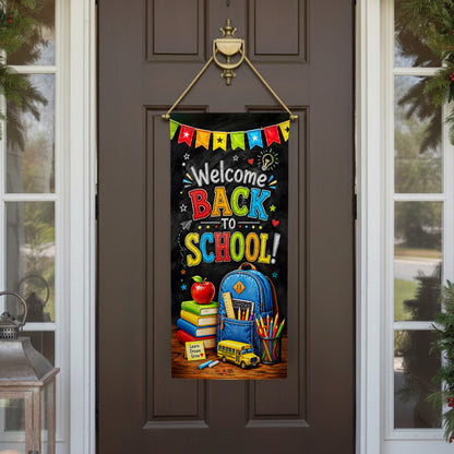 America Forever Welcome Back To School Garden Banner Flag
