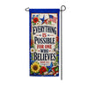 America Forever Everything Is Possible Patriotic Scripture Garden Banner Flag