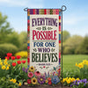 America Forever Everything Is Possible Mark 9:23 Garden Banner Flag