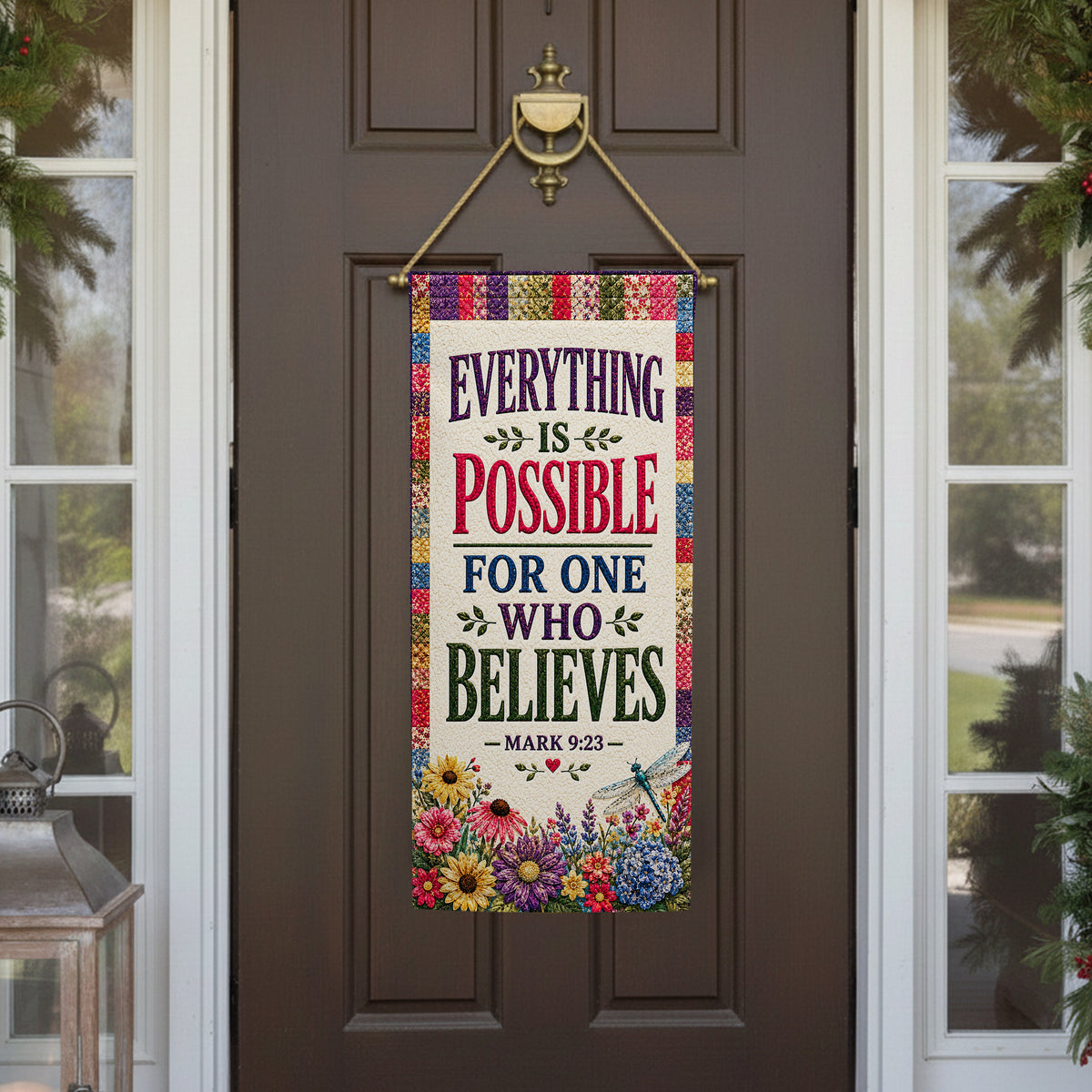 America Forever Everything Is Possible Mark 9:23 Garden Banner Flag