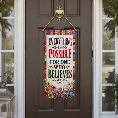 America Forever Everything Is Possible Mark 9:23 Garden Banner Flag