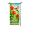 America Forever Welcome Hummingbird Hibiscus Garden Banner Flag