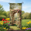 America Forever Welcome Rose Garden Arbor Garden Banner Flag