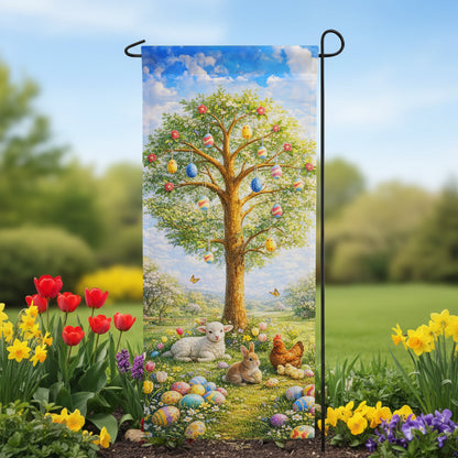 America Forever Easter Egg Tree Garden Banner Flag