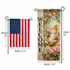 America Forever Welcome Bunny on a Swing Garden Banner Flag