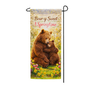 America Forever Bear-y Sweet Springtime Garden Banner Flag