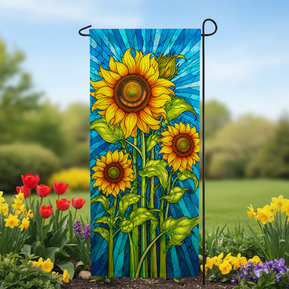 America Forever Sunflower Shine Garden Banner Flag