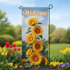 America Forever Welcome Golden Sunflower Cascade Garden Banner Flag