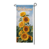 America Forever Welcome Golden Sunflower Cascade Garden Banner Flag