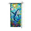 America Forever Stained Glass Humpback Whale Garden Banner Flag