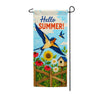 America Forever Hello Summer Swallows and Sunflowers Garden Banner Flag