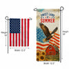 America Forever Sweet Land of Summer Patriotic Eagle Garden Banner Flag