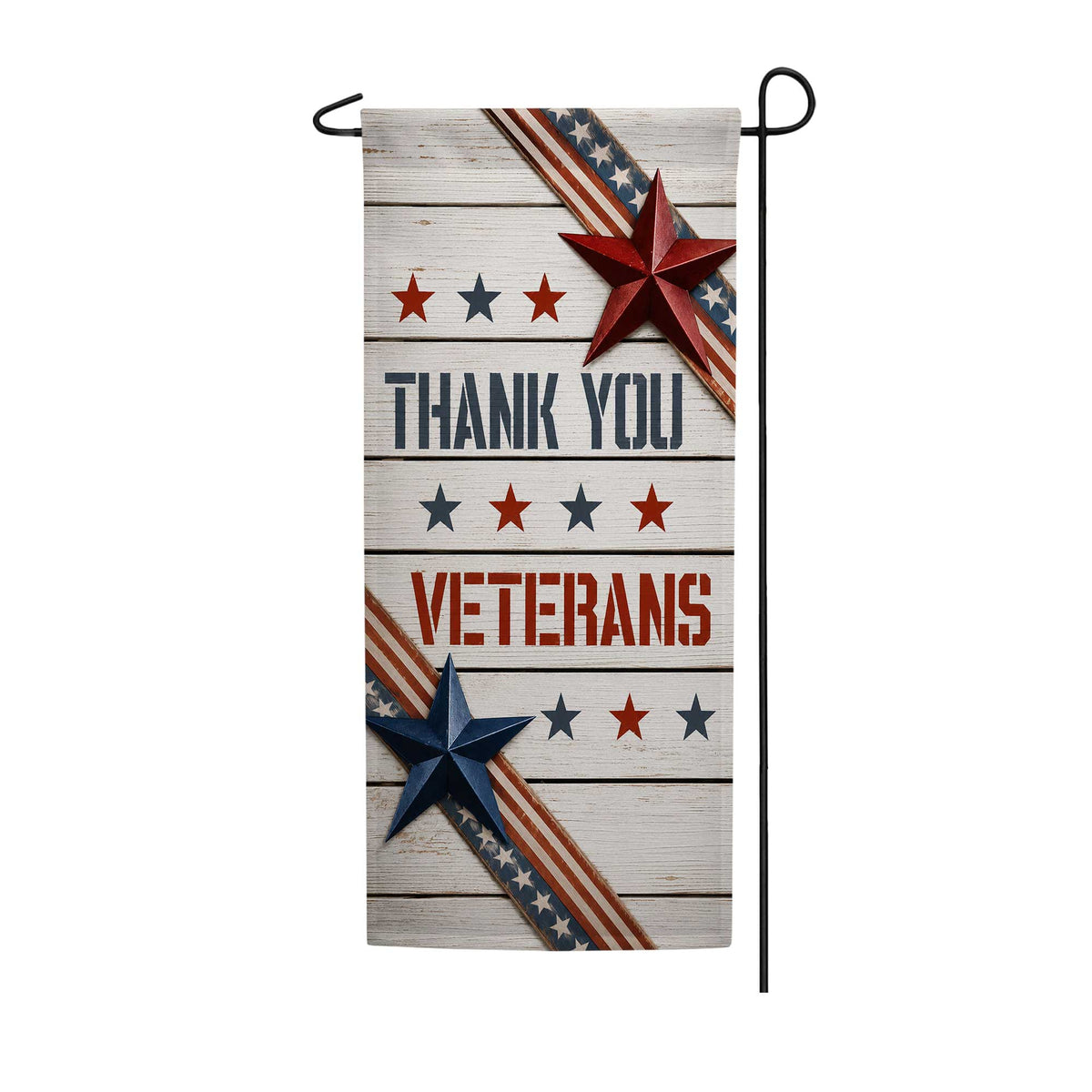 America Forever Thank You Veterans Garden Banner Flag