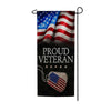 America Forever Proud Veteran Americana Garden Banner Flag