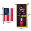America Forever Joy to the World Stained Glass Garden Banner Flag