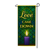 America Forever Love Came Down Stained Glass Garden Banner Flag