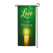 America Forever Love Came Down Candlelight Garden Banner Flag