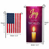 America ForeverJoy to the World Candlelight Garden Banner Flag