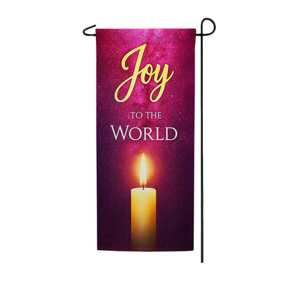 America ForeverJoy to the World Candlelight Garden Banner Flag