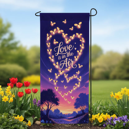 America Forever Love is in the Air Fireflies Garden Banner Flag