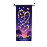 America Forever Love is in the Air Fireflies Garden Banner Flag