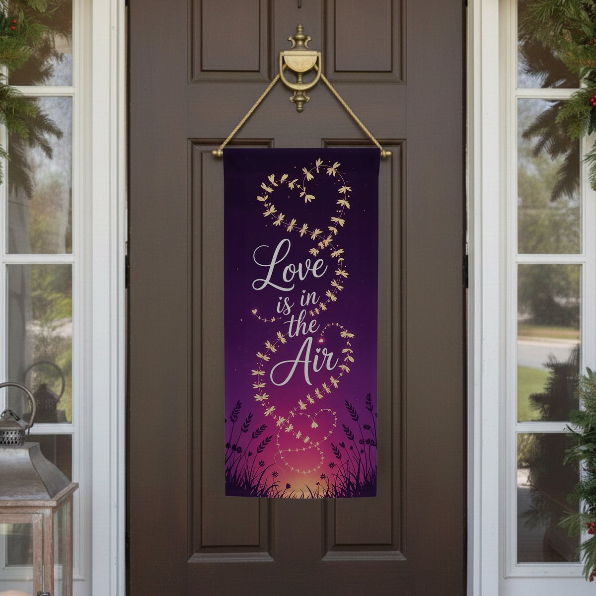 America ForeverLove is in the Air Wildflowers Garden Banner Flag
