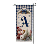 America Forever Winter Snowman Monogram Banner Flag