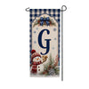 America Forever Winter Snowman Monogram Banner Flag