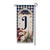 America Forever Winter Snowman Monogram Banner Flag