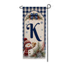 America Forever Winter Snowman Monogram Banner Flag