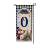 America Forever Winter Snowman Monogram Banner Flag