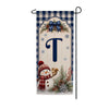 America Forever Winter Snowman Monogram Banner Flag