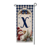 America Forever Winter Snowman Monogram Banner Flag