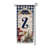America Forever Winter Snowman Monogram Banner Flag