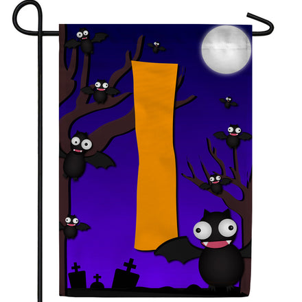 America Forever Crazy Bat Party Monogram Garden Flag