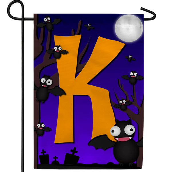 America Forever Crazy Bat Party Monogram Garden Flag