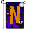 Crazy Bat Party Monogram Garden Flag