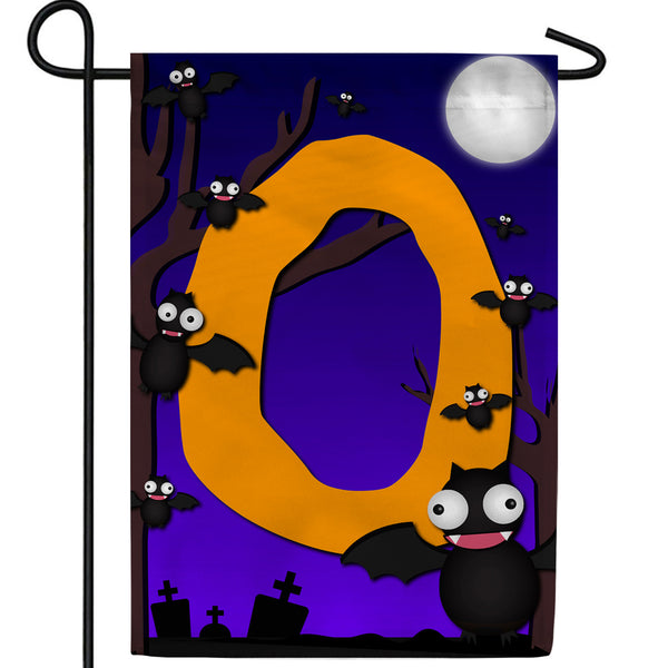 America Forever Crazy Bat Party Monogram Garden Flag