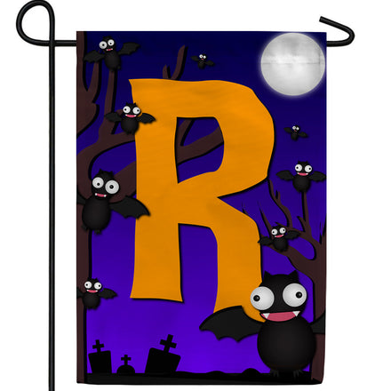 America Forever Crazy Bat Party Monogram Garden Flag