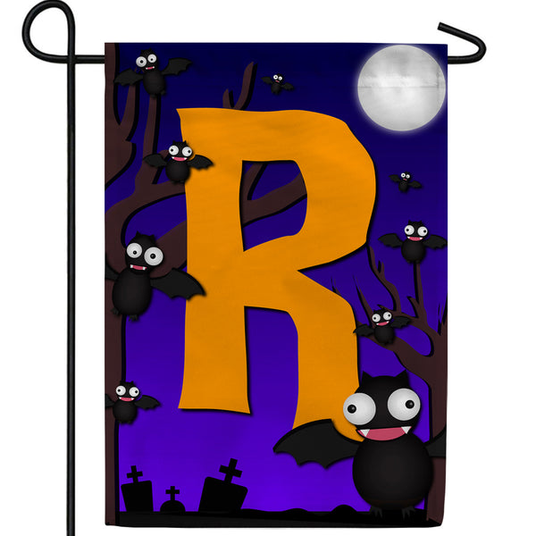 America Forever Crazy Bat Party Monogram Garden Flag