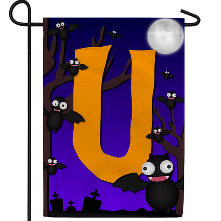 America Forever Crazy Bat Party Monogram Garden Flag