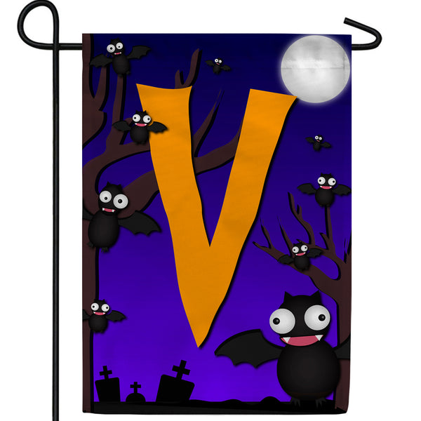 America Forever Crazy Bat Party Monogram Garden Flag