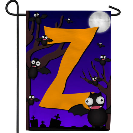 America Forever Crazy Bat Party Monogram Garden Flag