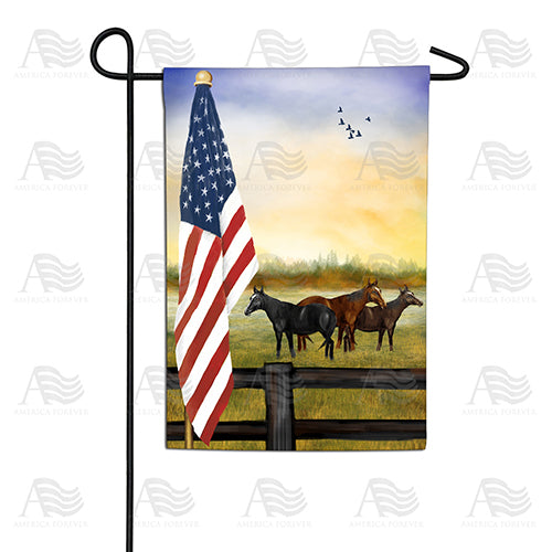 America Forever American Country Sunrise Garden Flag