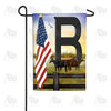 America Forever American Country Sunrise Monogram Garden Flag