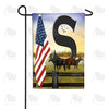 America Forever American Country Sunrise Monogram Garden Flag