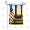 America Forever American Country Sunrise Monogram Garden Flag